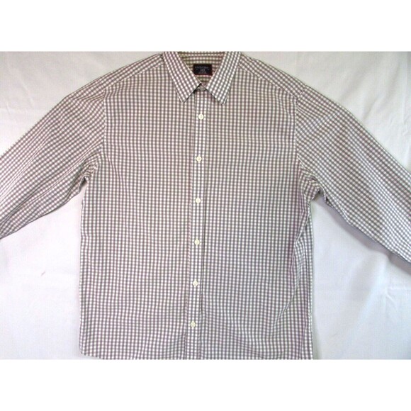 UNTUCKit Dunn Men's Shirt Gray Check Long-Sleeve Large Tall Reg - Picture 2 of 12